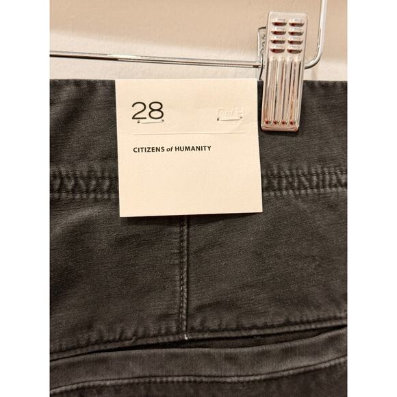 NWT Citizens of Humanity Carter Sateen Utility Ankle Jeans Washedblack Womens 28 - Picture 4 of 7